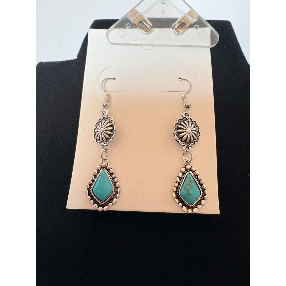 Erimberate Turquoise Earrings EHP-01197 - New